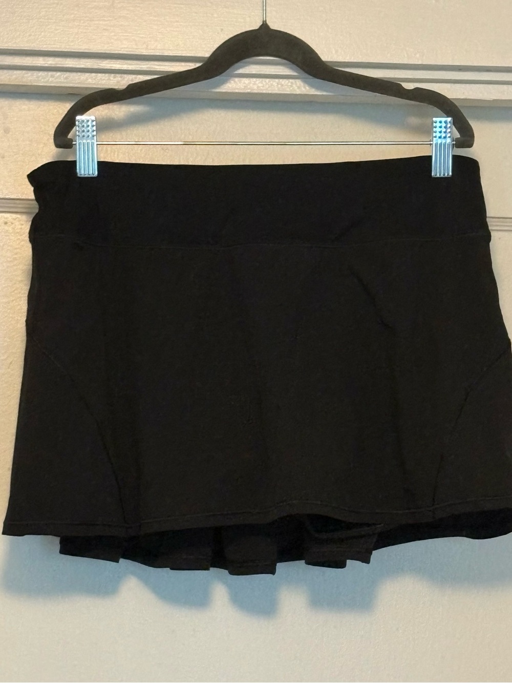 CRZ YOGA Black Athletic Skort with Built-In Shorts